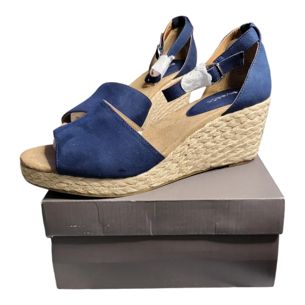 Style & co Seleeneyf blue wedge‎ sandal